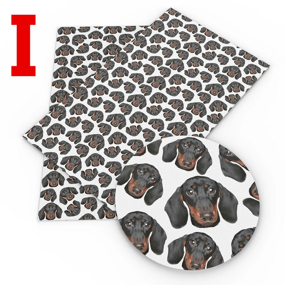 cat dog pet printed fabric
