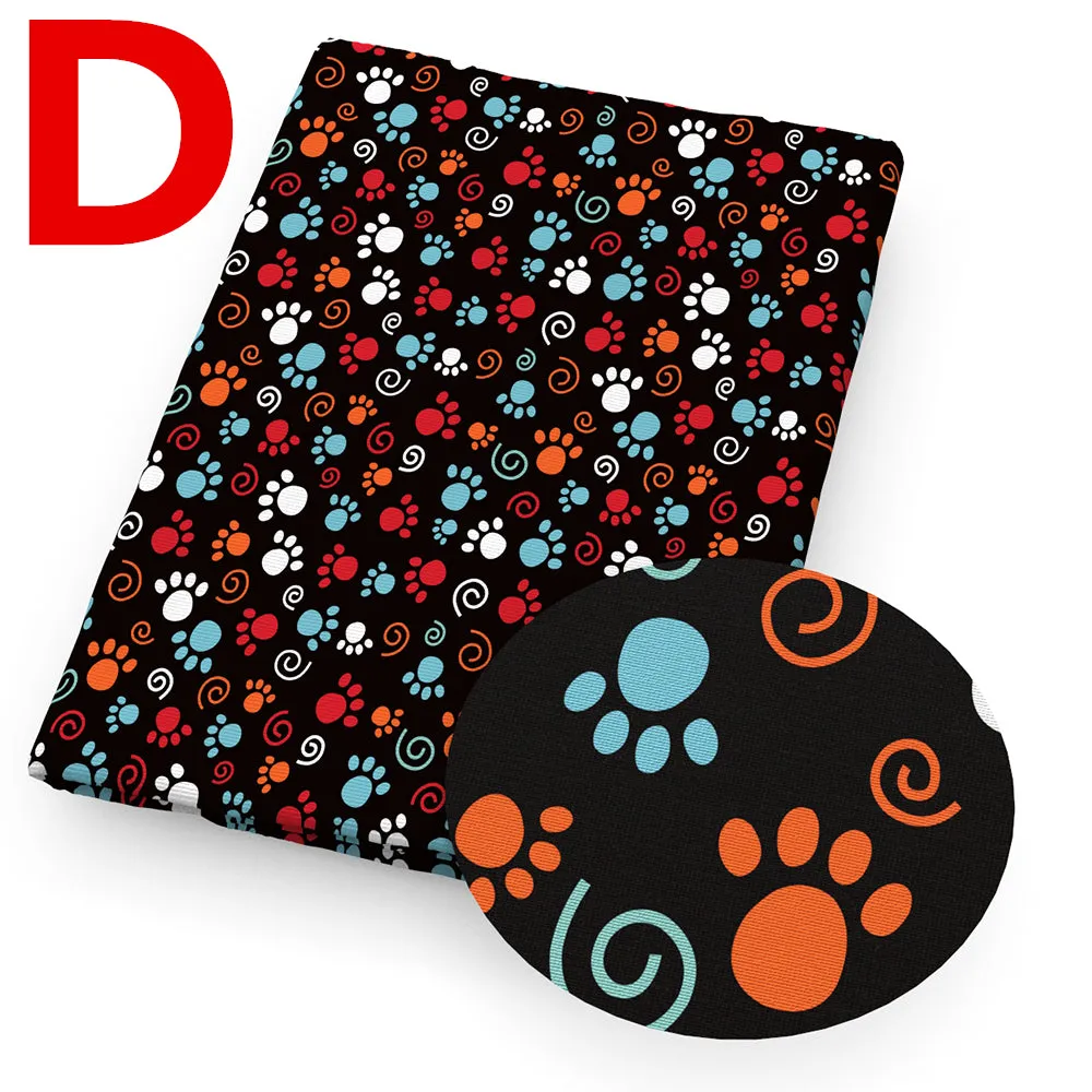 cat dog pet printed fabric