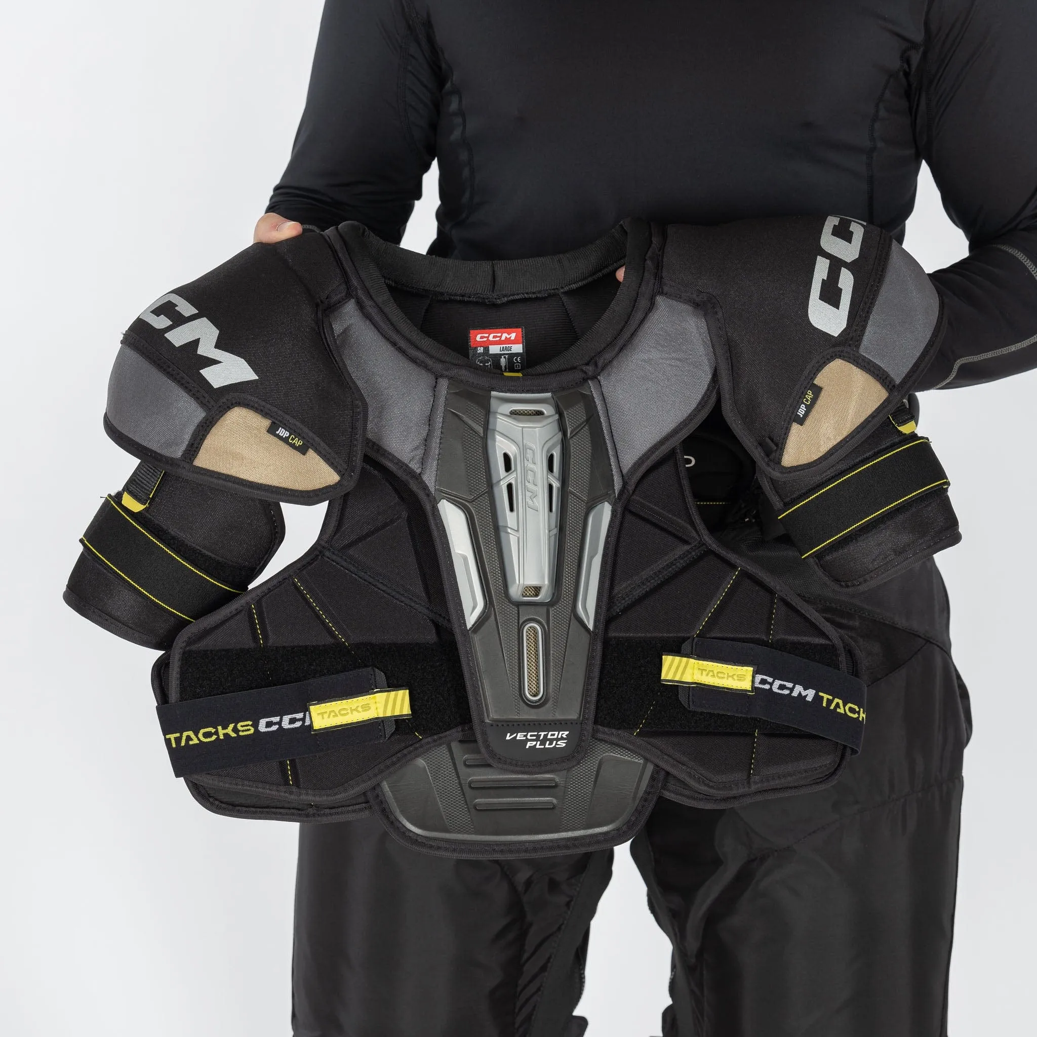 CCM Tacks Vector Plus Junior Hockey Shoulder Pads - 2022