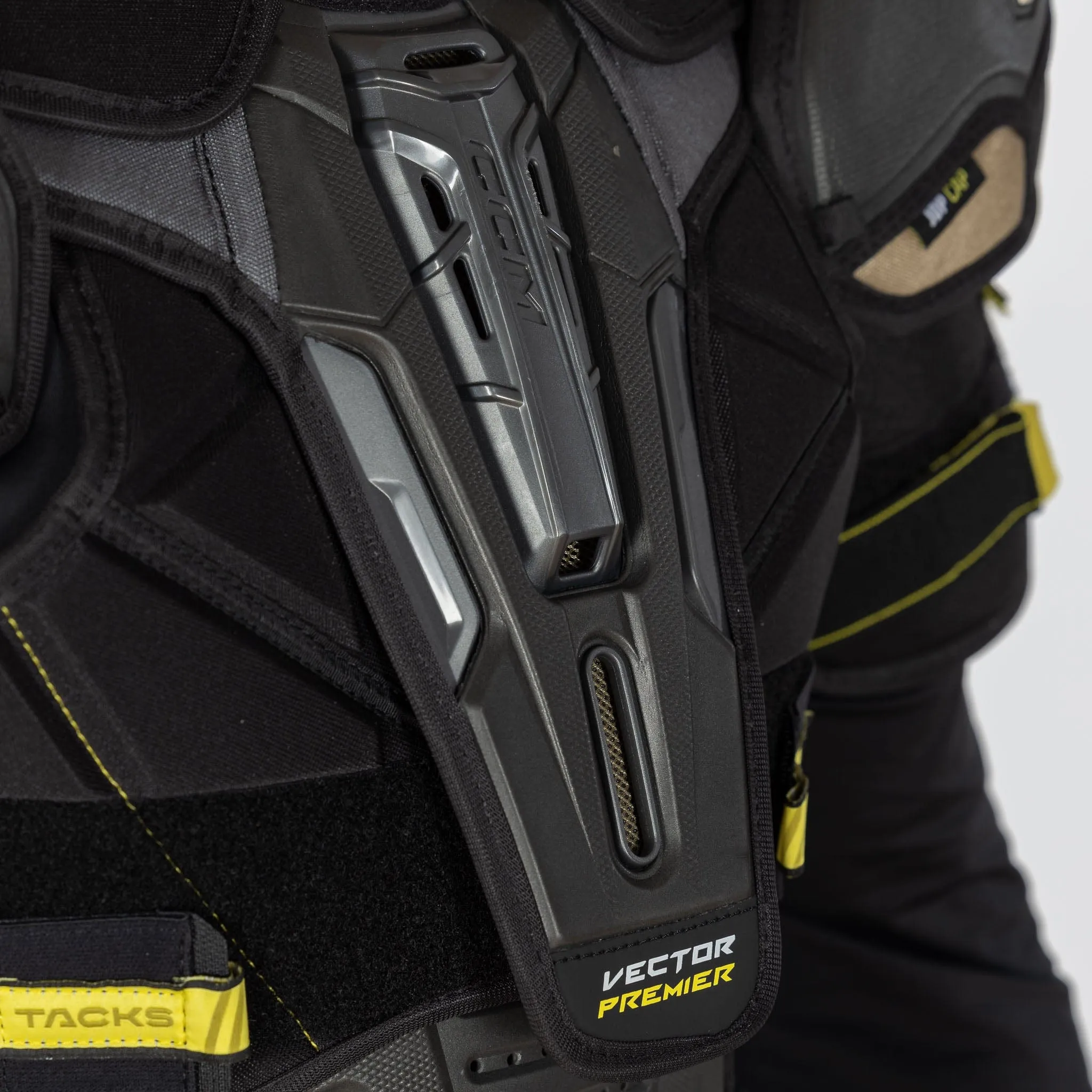 CCM Tacks Vector Premier Junior Hockey Shoulder Pads - 2022