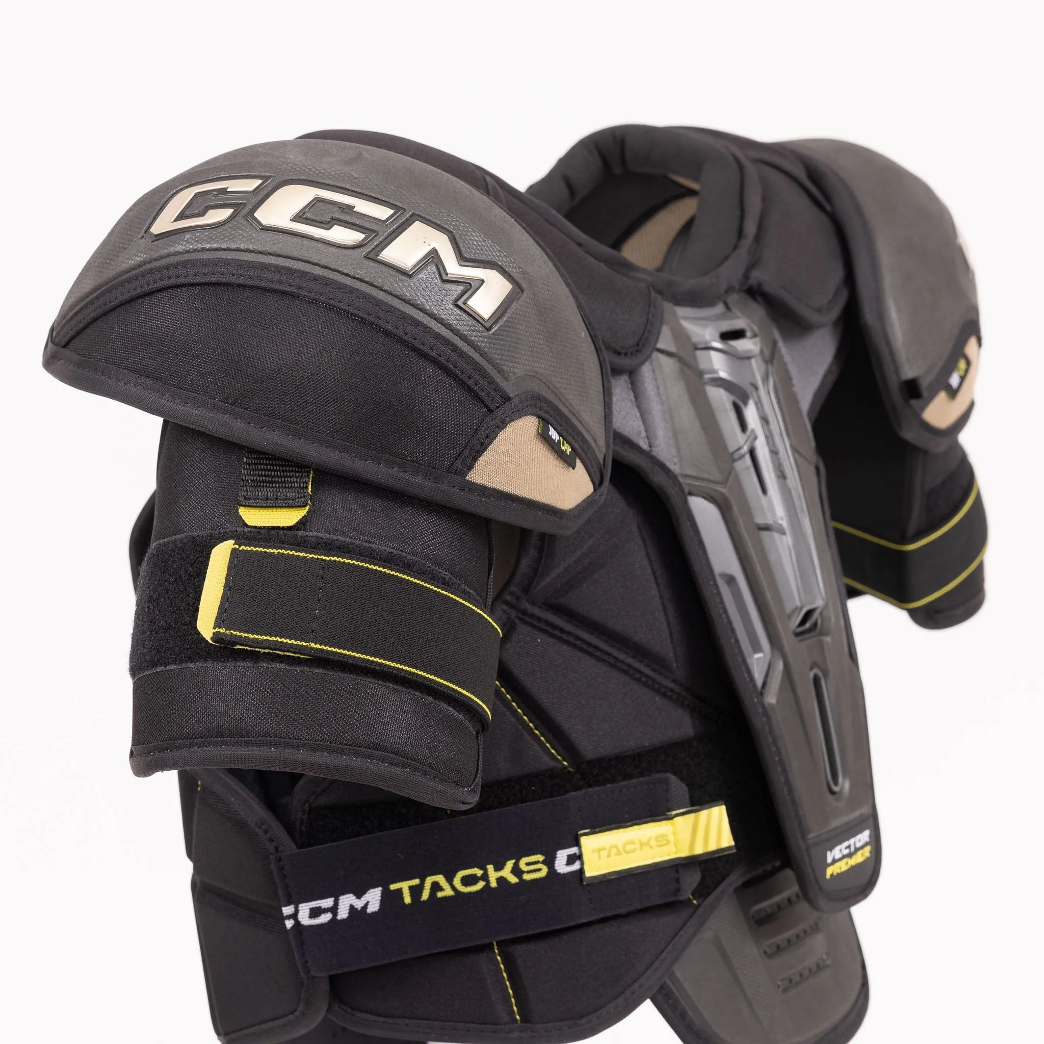 CCM Tacks Vector Premier Junior Hockey Shoulder Pads - 2022