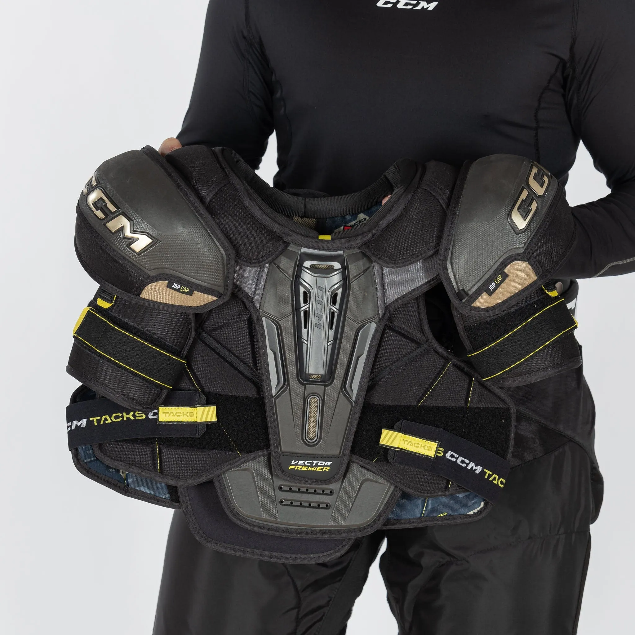 CCM Tacks Vector Premier Junior Hockey Shoulder Pads - 2022