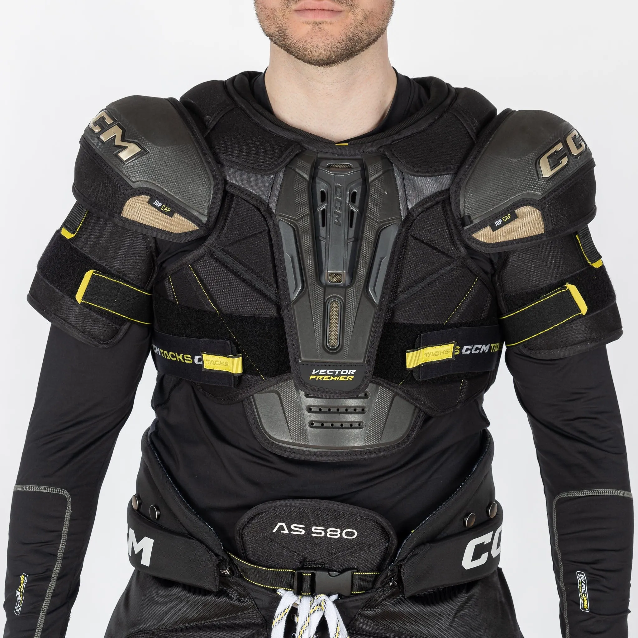 CCM Tacks Vector Premier Senior Hockey Shoulder Pads - 2022