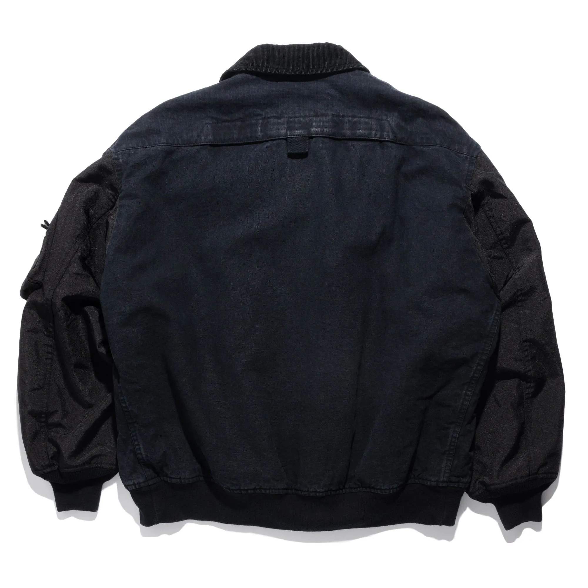 CdGH Denim Bomber Jacket Washed Black HN-J013-051