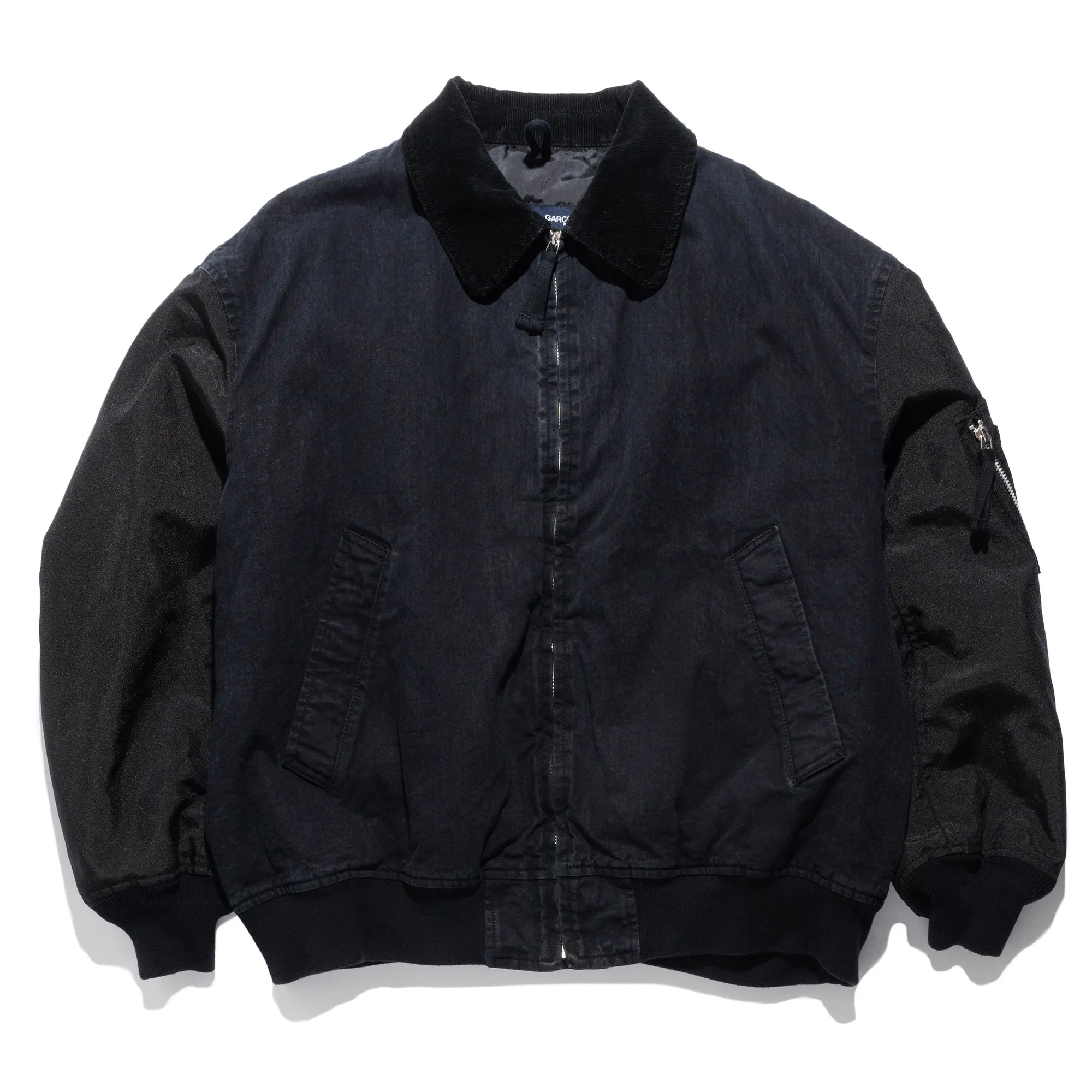 CdGH Denim Bomber Jacket Washed Black HN-J013-051