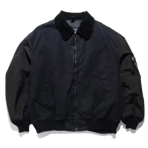 CdGH Denim Bomber Jacket Washed Black HN-J013-051