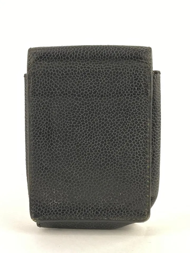 Chanel Black Caviar Leather Mobile or Cigarette Case 41C1117