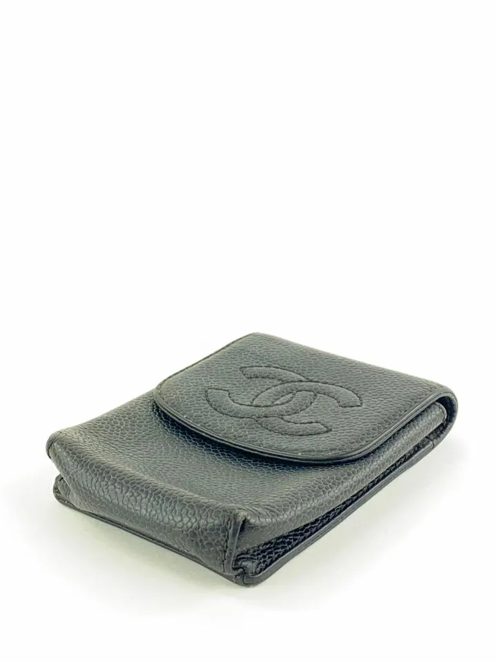 Chanel Black Caviar Leather Mobile or Cigarette Case 41C1117