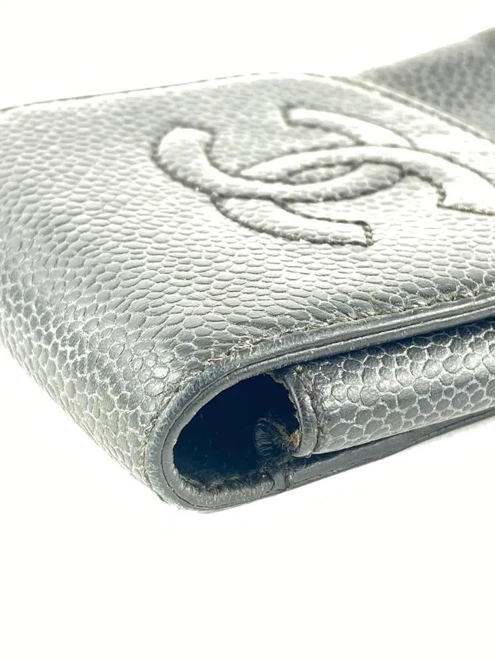 Chanel Black Caviar Leather Mobile or Cigarette Case 41C1117
