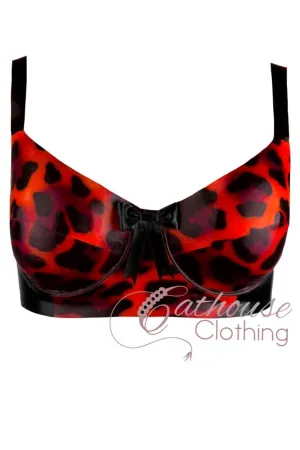 Cheetah bow bra