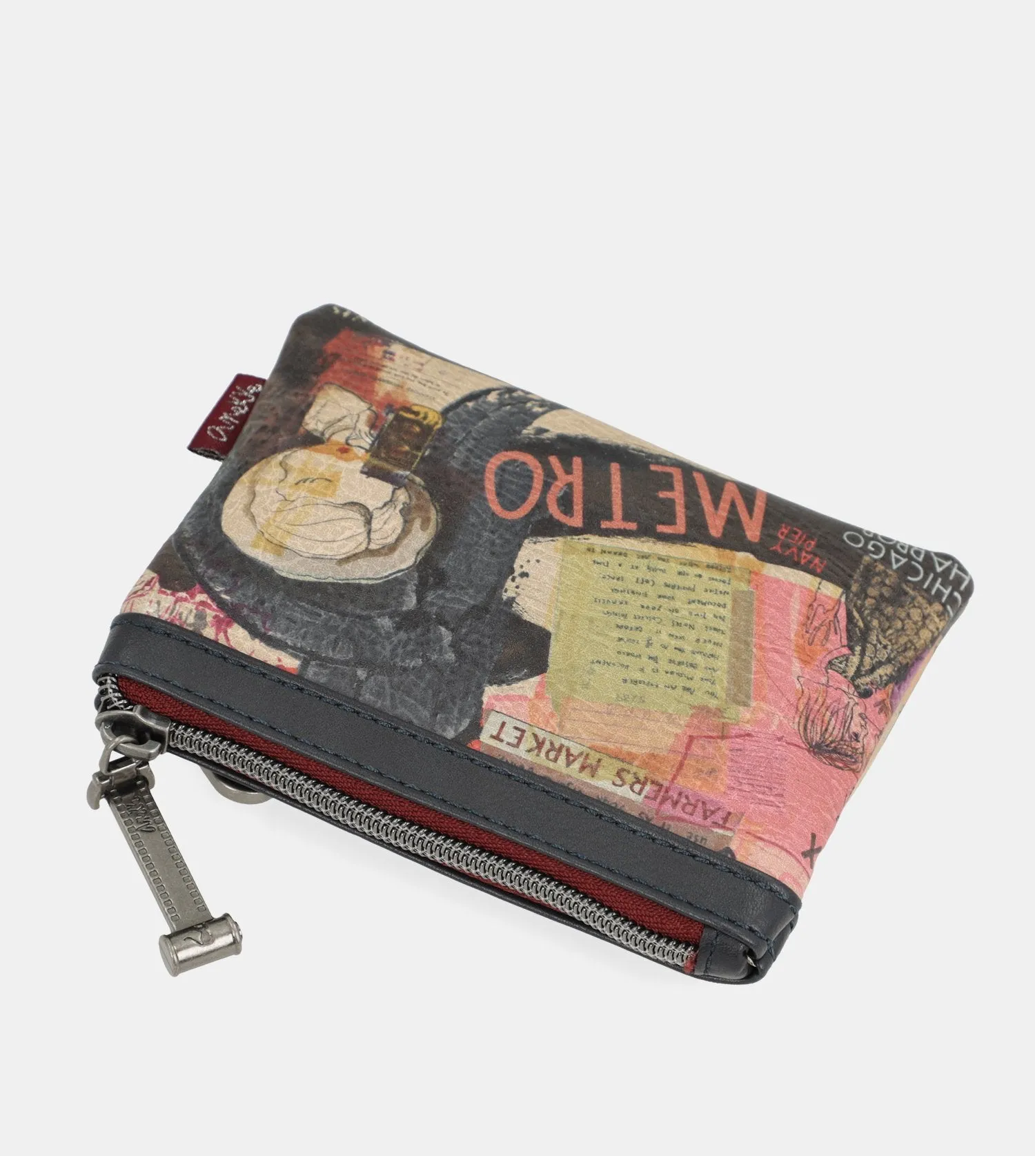 City Art purse with two zip closures