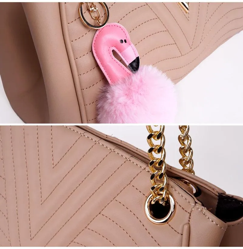 Classical Design Genuine Woman Black Leather flower Bags