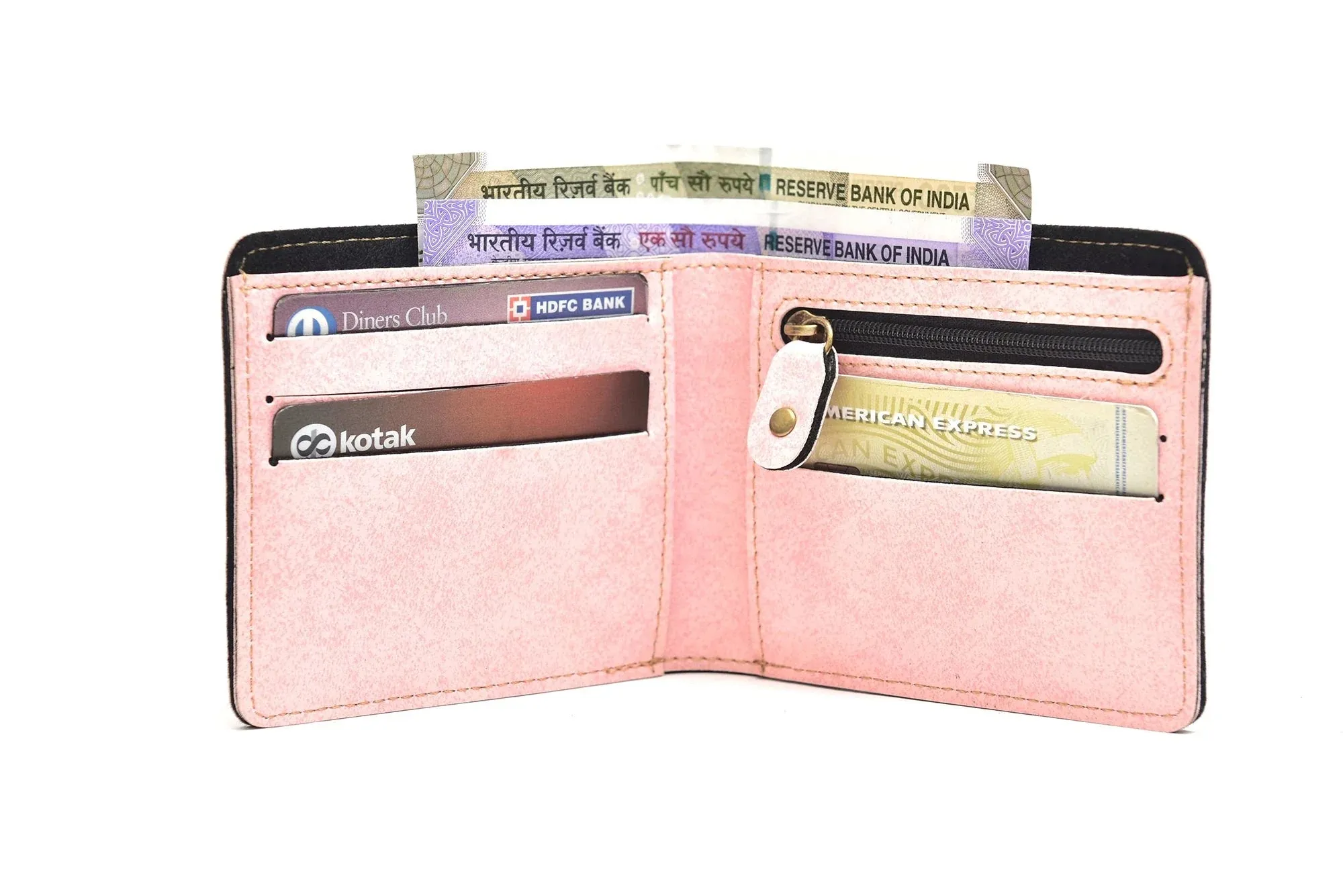 Classy Leather Customized All in One Men's Combo (4 pcs) - Pink