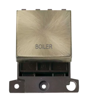Click MiniGrid MD022AB-BL 20A DP Ingot Switch Module "Boiler" - Antique Brass