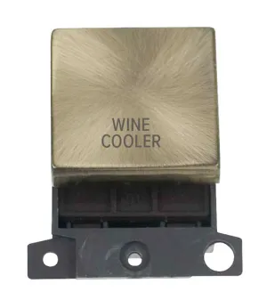 Click MiniGrid MD022AB-WC 20A DP Ingot Switch Module "Wine Cooler" - Antique Brass
