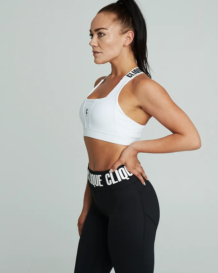 Clique Super Support Bra - White