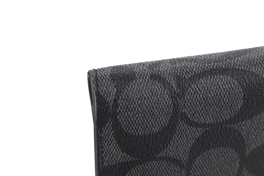 COACH DOUBLE BILLFOLD MONOGRAM WALLET NO DUST COVER NO BOX