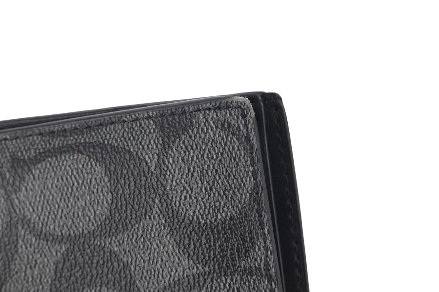 COACH DOUBLE BILLFOLD MONOGRAM WALLET NO DUST COVER NO BOX