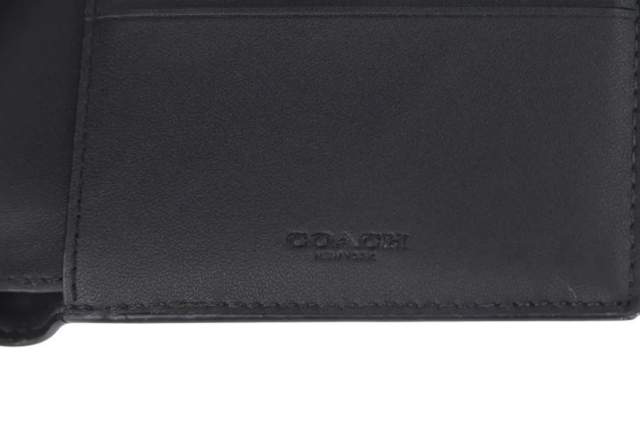 COACH DOUBLE BILLFOLD MONOGRAM WALLET NO DUST COVER NO BOX