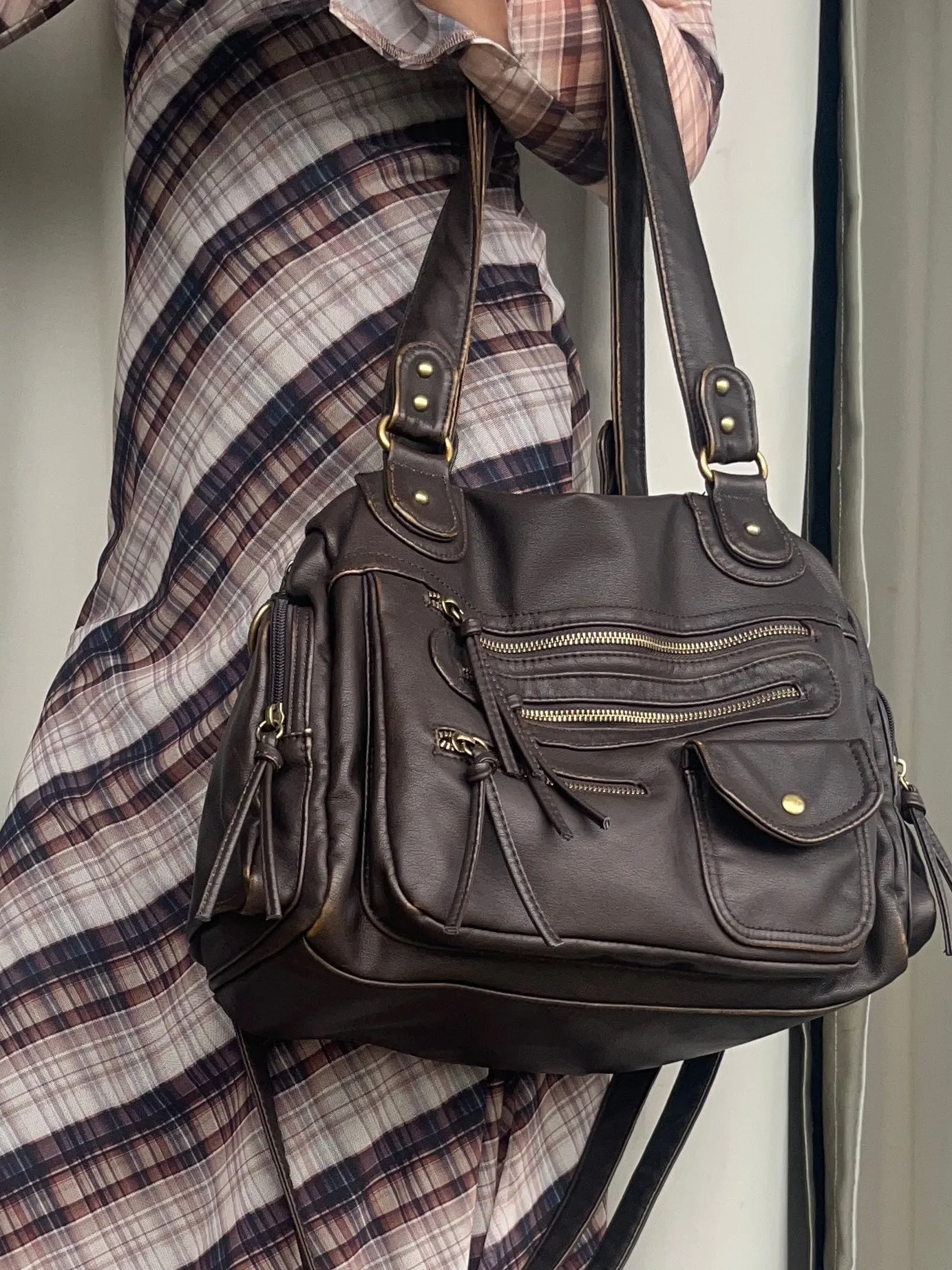 Coffee Vintage Inspired Large Capacity Bag