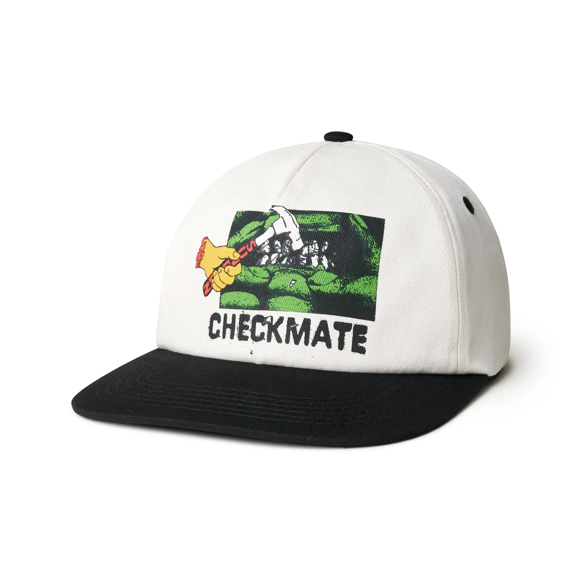 Come Sundown Checkmate Cap - Off White/Black