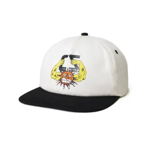 Come Sundown Forums Strapback Cap - Cream/Black