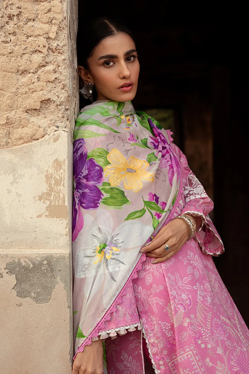 CORAL FLORET-3 PIECE LAWN PRINTED SUIT