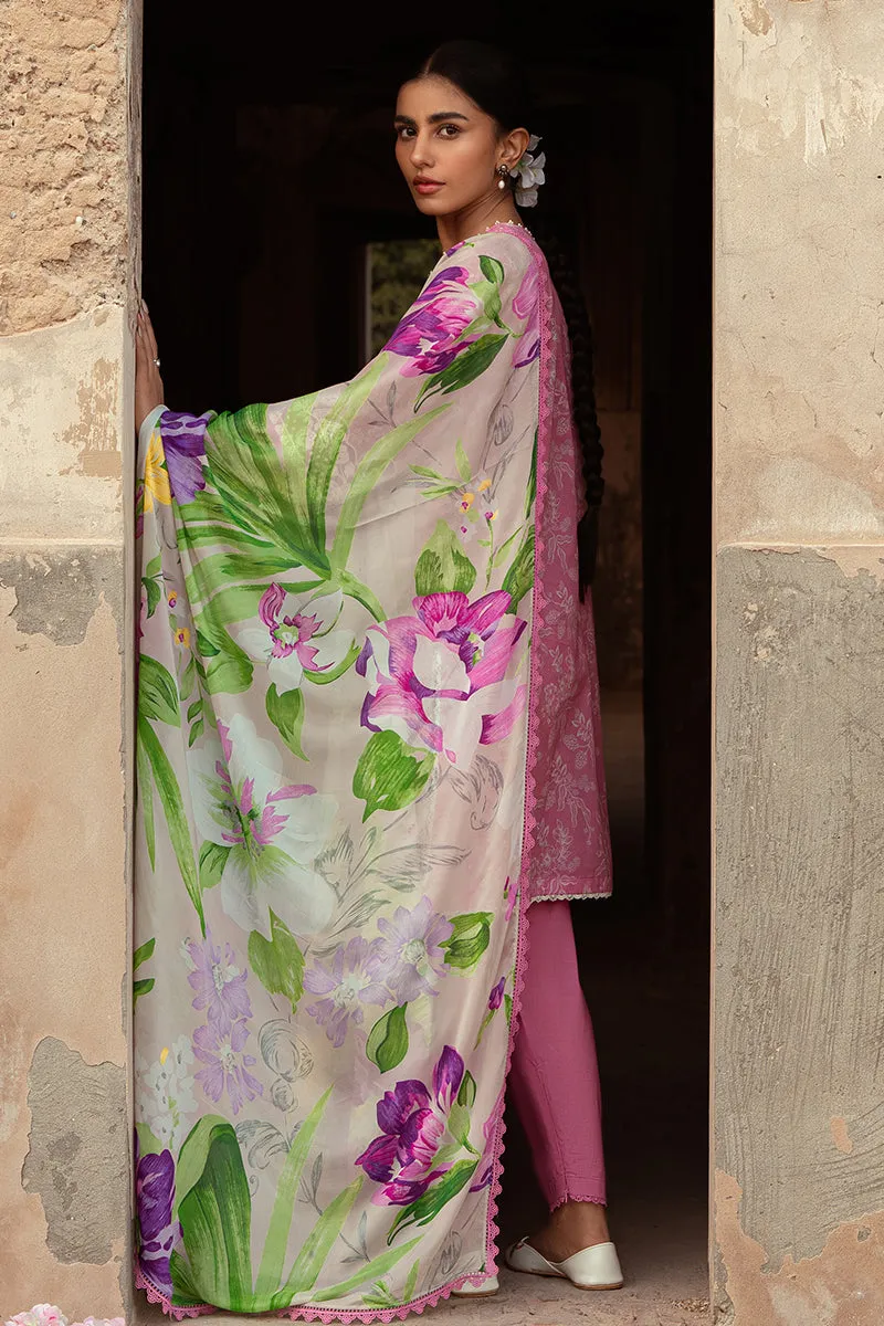 CORAL FLORET-3 PIECE LAWN PRINTED SUIT