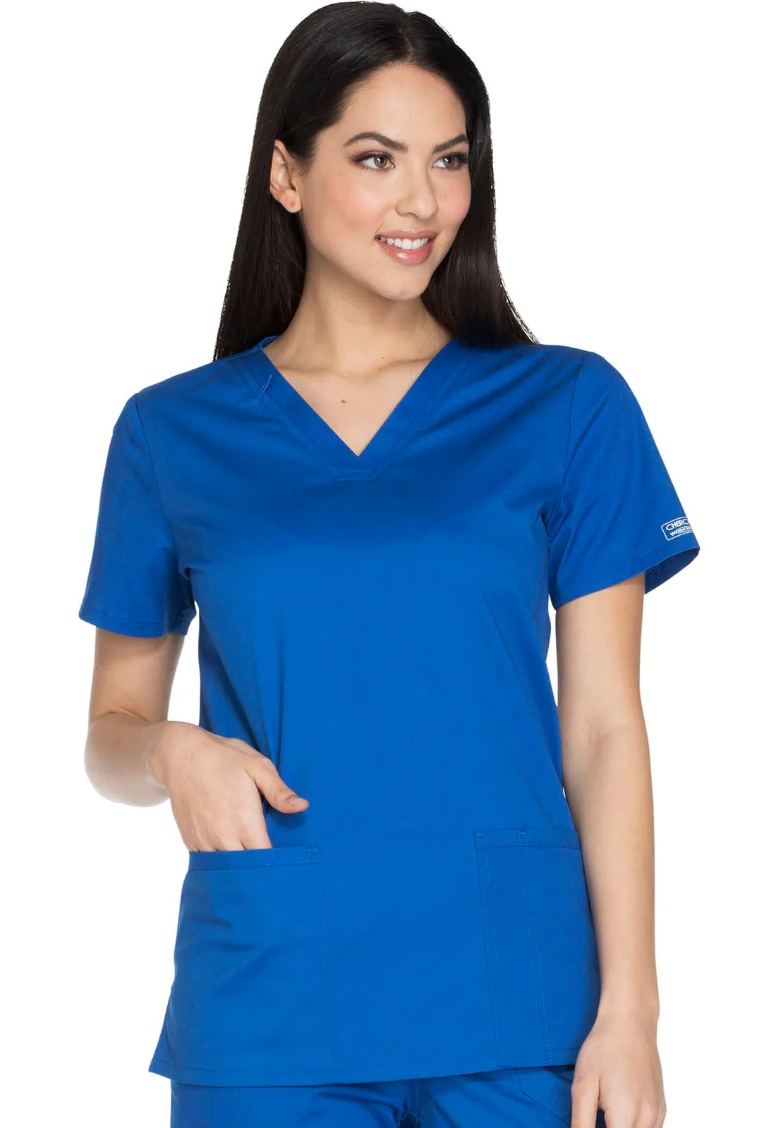 Core Stretch WW630 V-Neck Top Royal