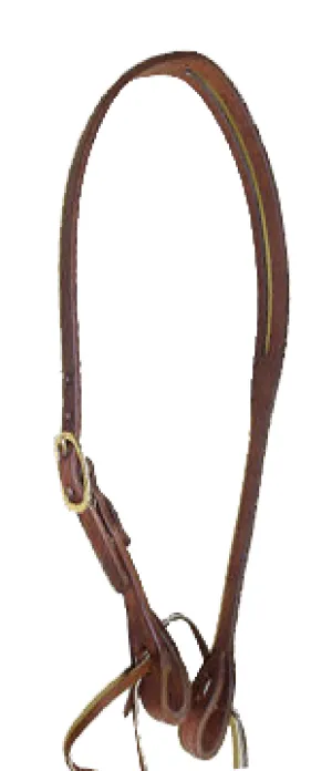 Cowperson 5/8 Inch Slot Ear Headstall (Alternate Buckle Options)