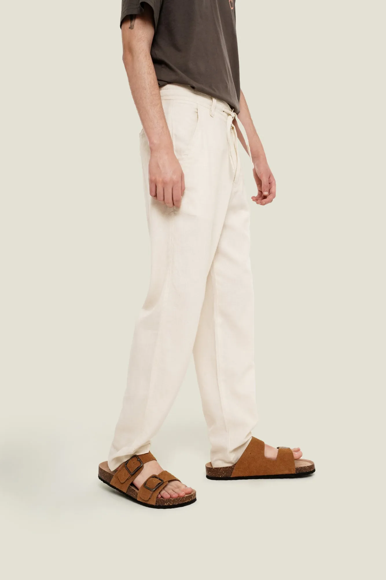 Creamy Linen Pants