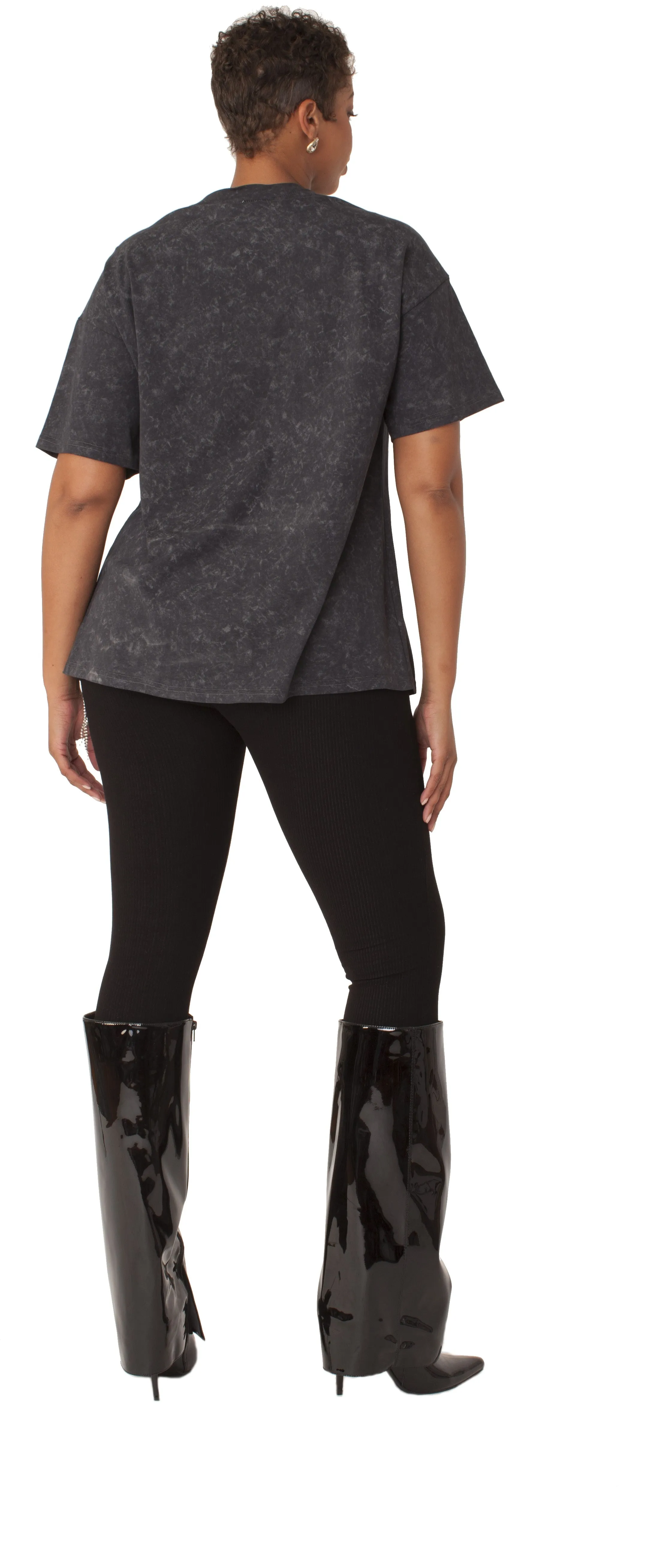 Crystal Fringe Graphic T-Shirt -82529