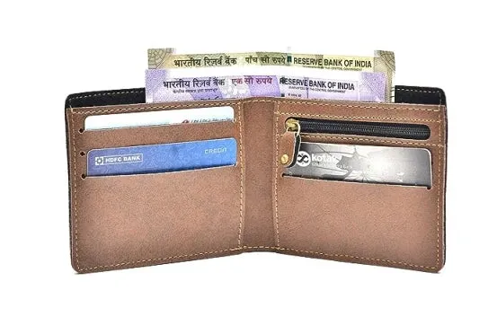 Customized with Name and Charm Men's 2 Pcs Travel Combo - Brown