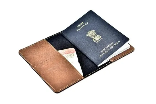 Customized with Name and Charm Men's 2 Pcs Travel Combo - Brown