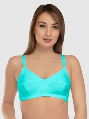 Daisy Dee Aqua Blue Non Padded Non Wired Full Coverage Bra - NSHPU-A Blue