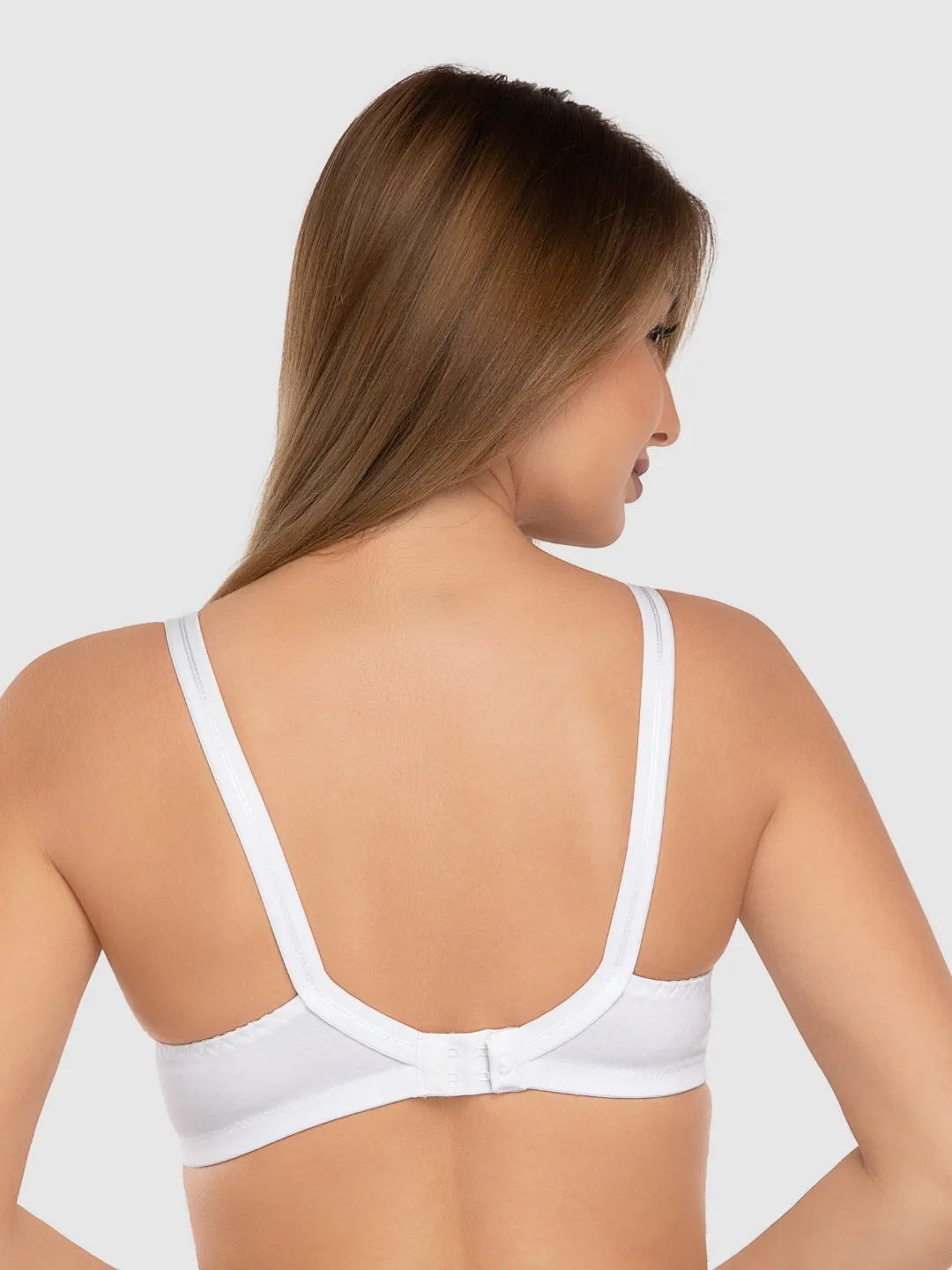 Daisy Dee White Non Padded Non Wired Full Coverage Bra NSHPU-White