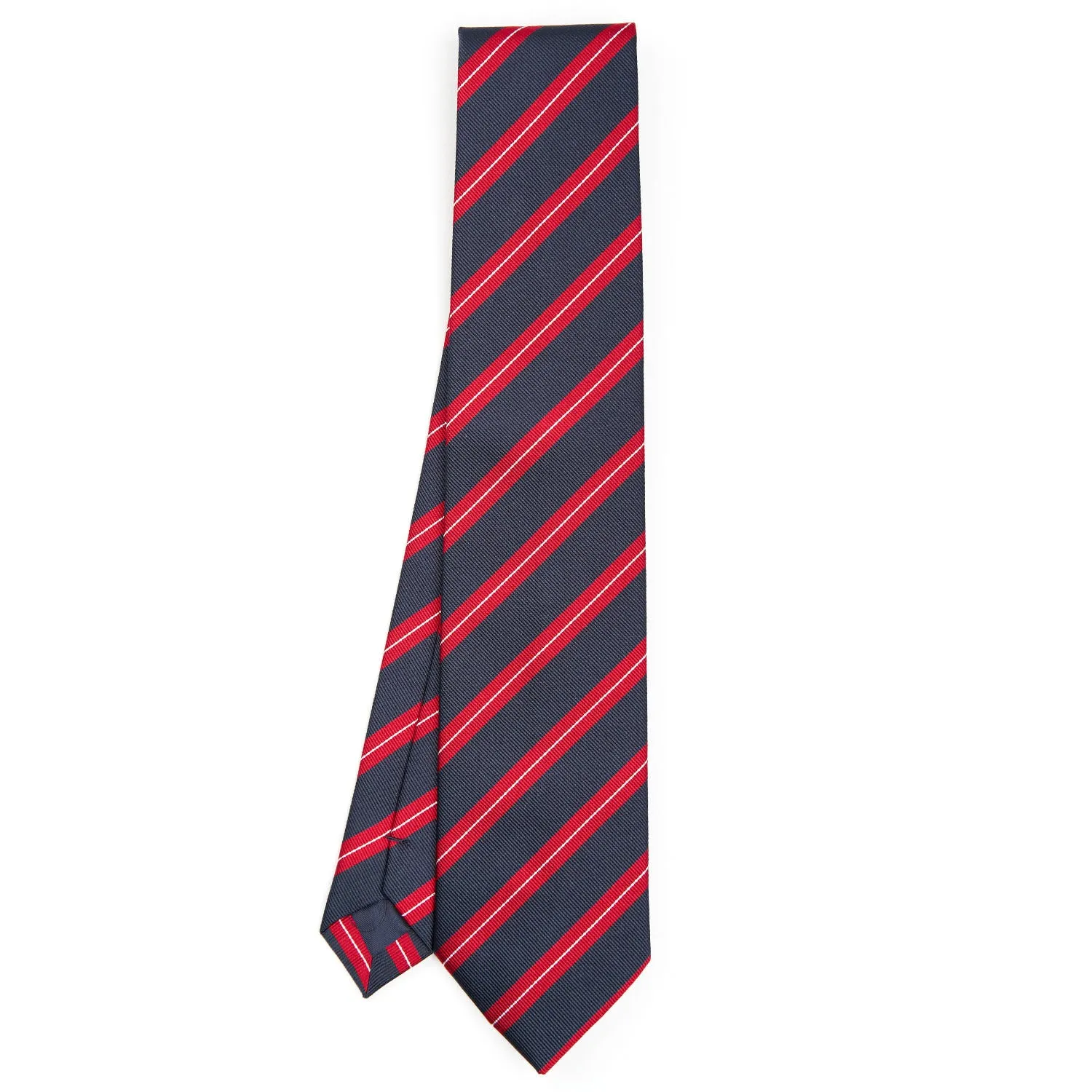 DARK BLUE REGIMENTAL SILK TIE