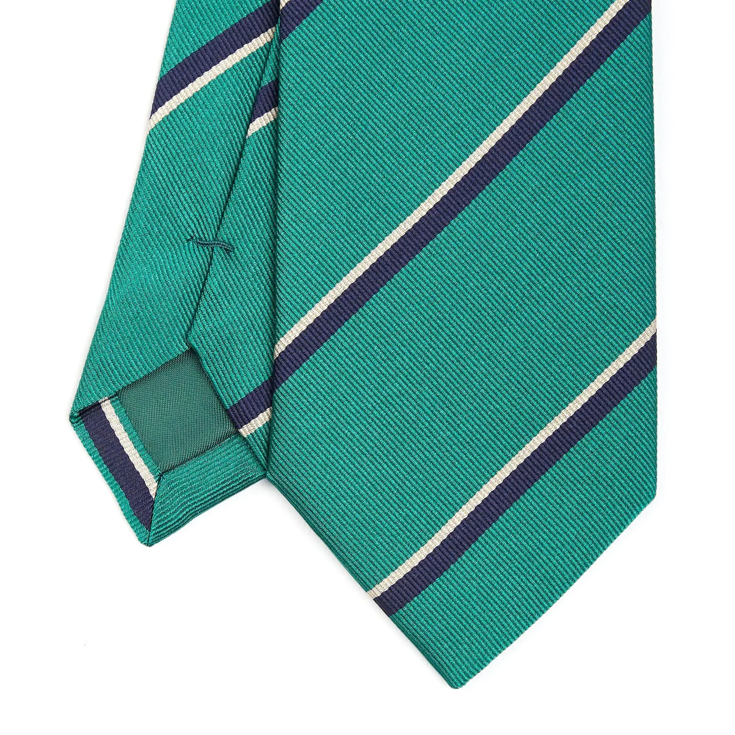 DARK GREEN REGIMENTAL SILK TIE
