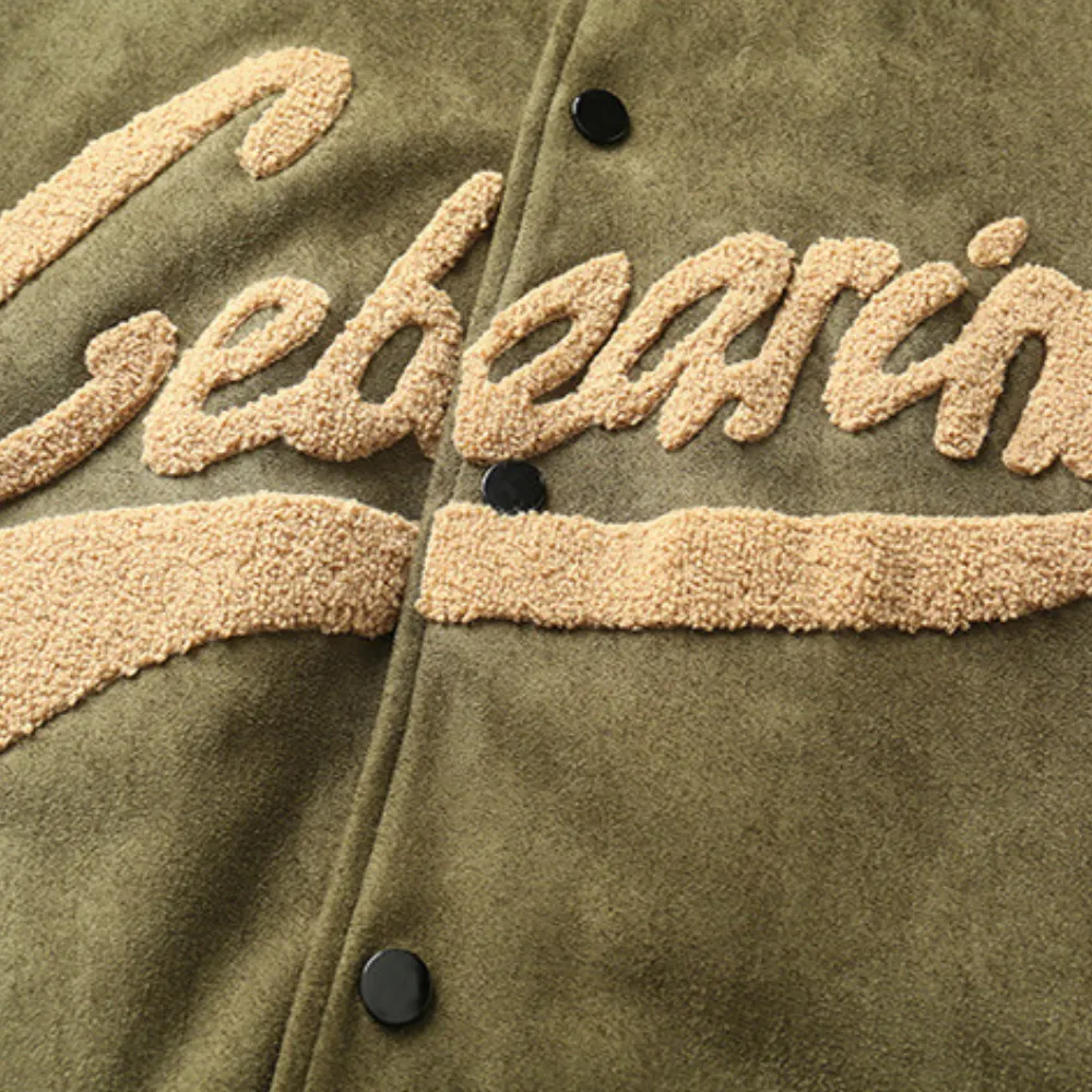 Deerskin Velvet Baseball Jacket Jacket