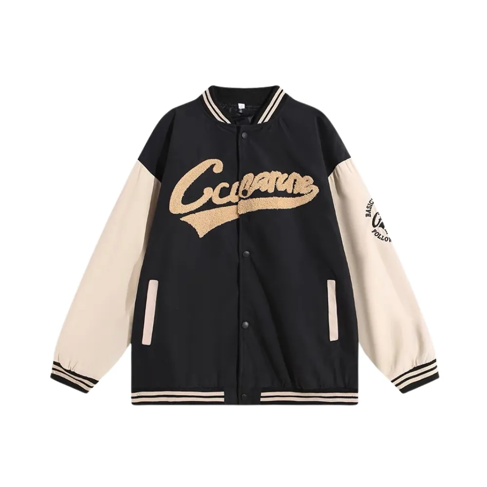 Deerskin Velvet Baseball Jacket Jacket