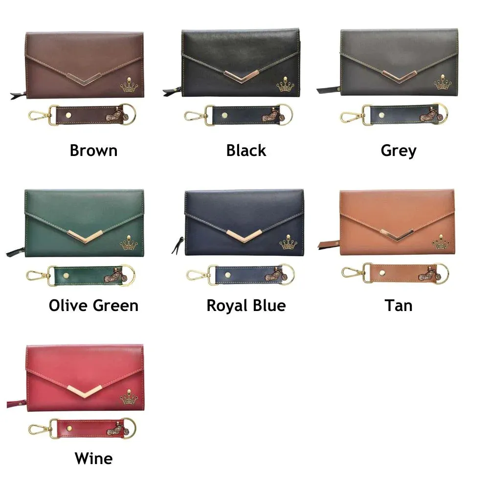 Default Charm Lady Wallet and Keychain - Tan