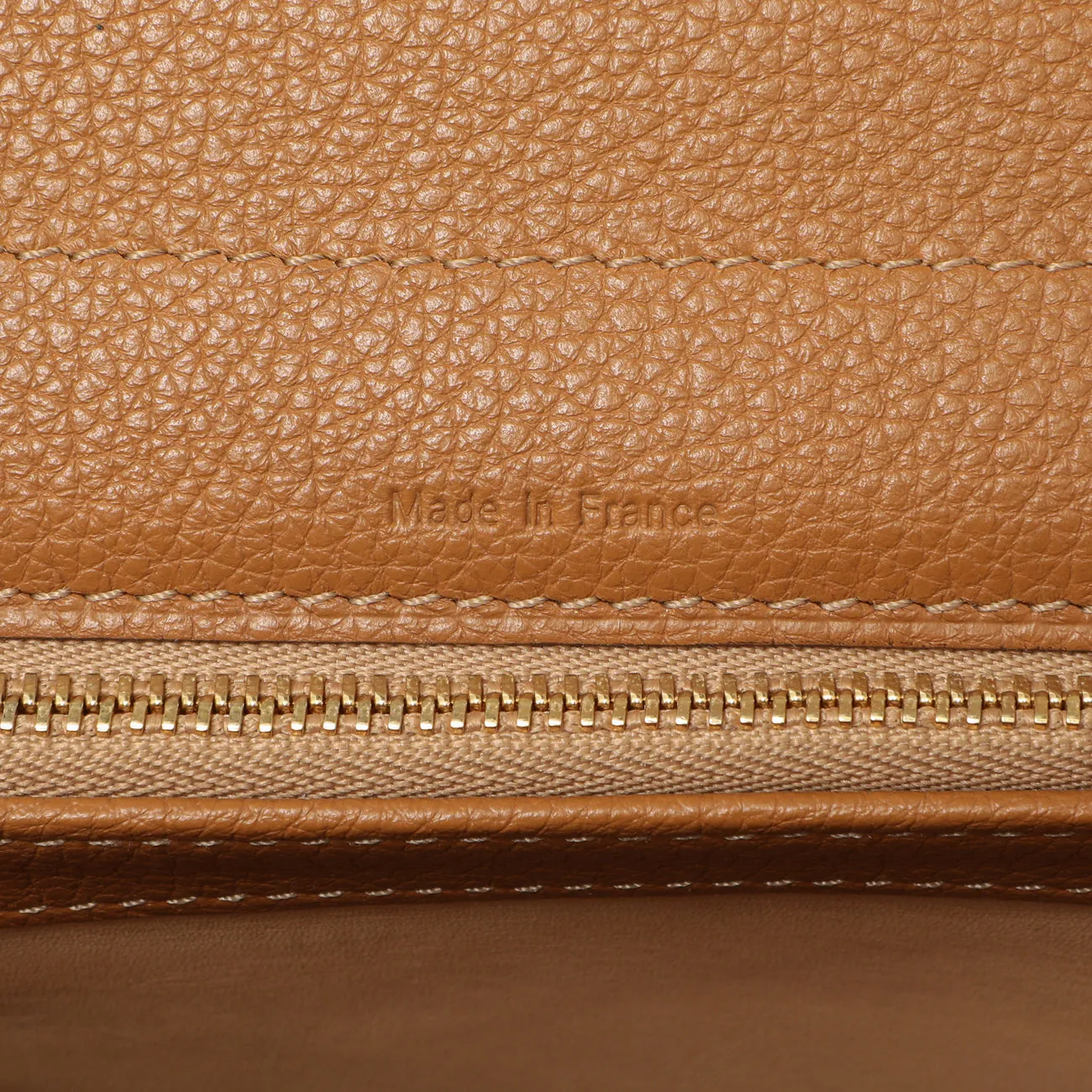 Delvaux Brown Grained Calfskin Brillant MM