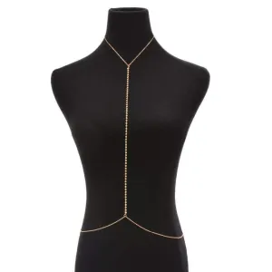 Diamond Lines Crystal Body Chain