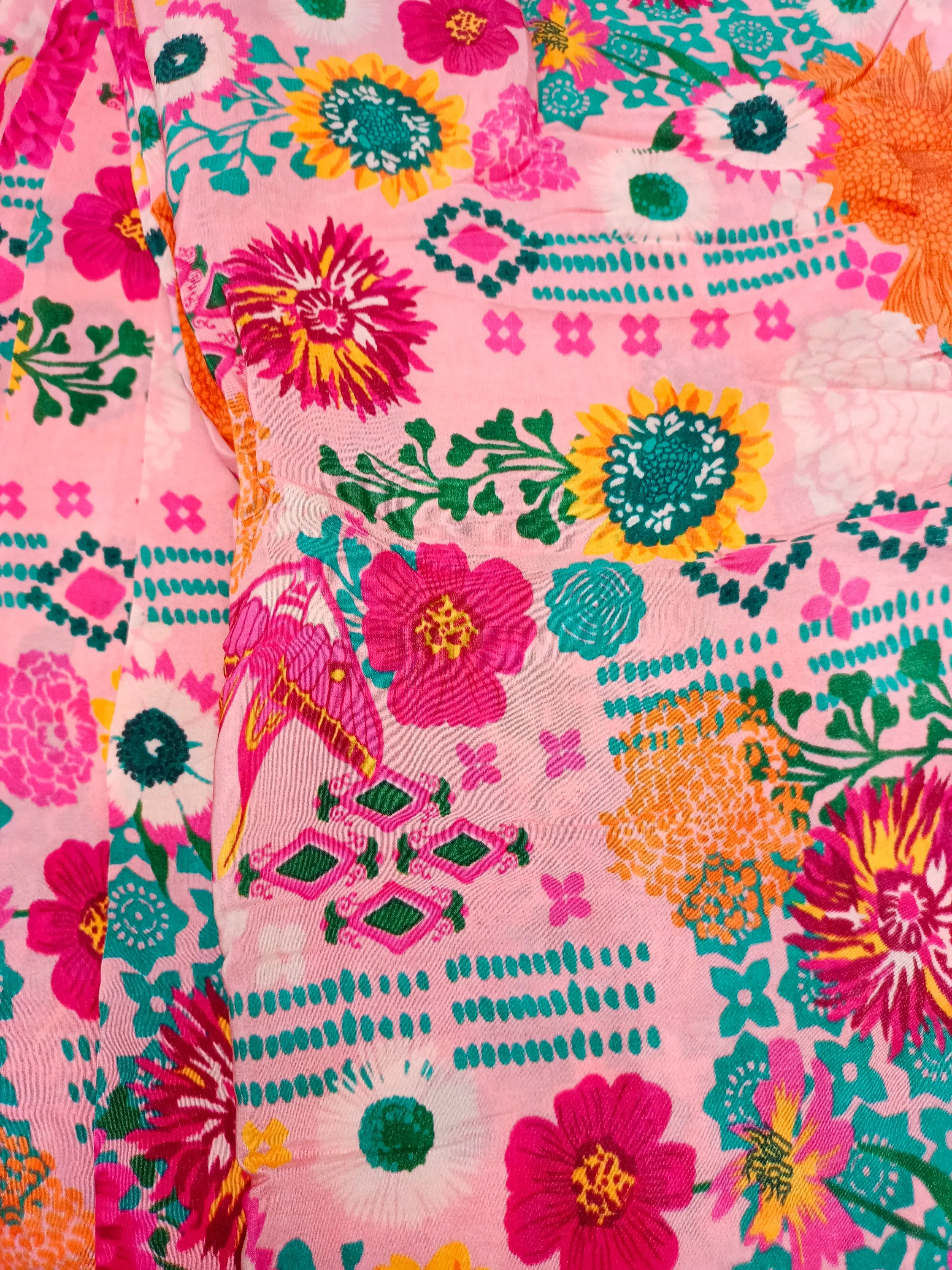 Digital Printed Crepe Fabric