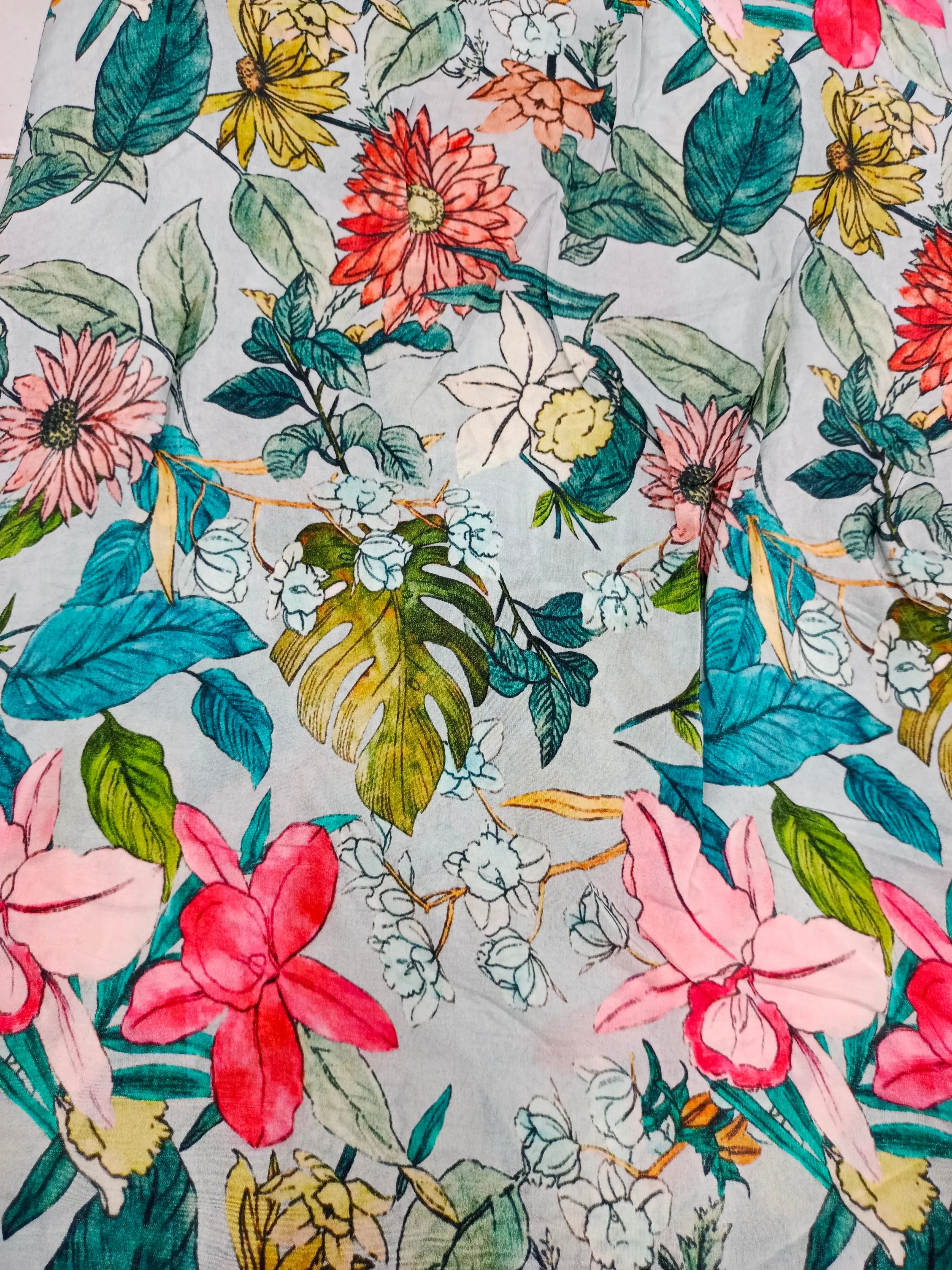 Digital Printed Crepe Fabric