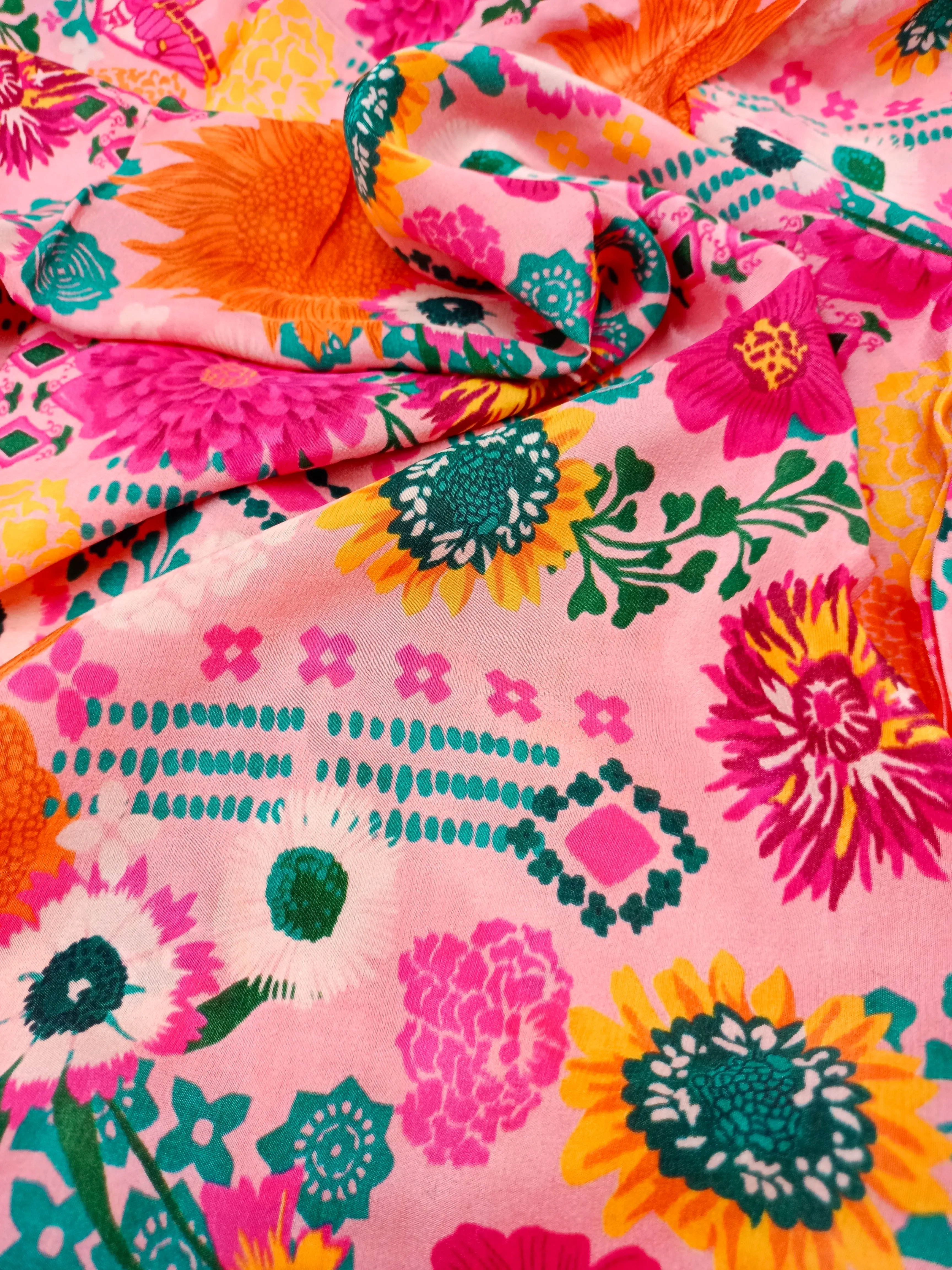 Digital Printed Crepe Fabric
