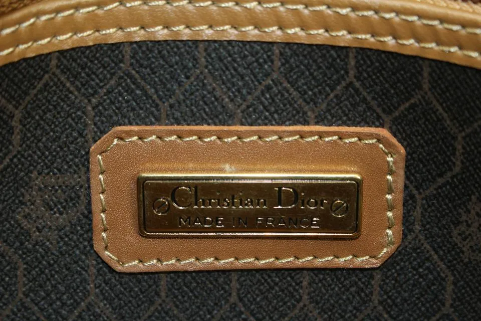 Dior Black x Brown Honeycomb Monogram Trotter Boston Duffle Bag 79d422s