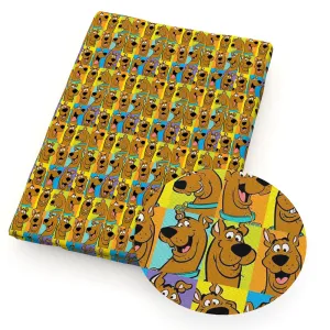 dog puppy printed fabric