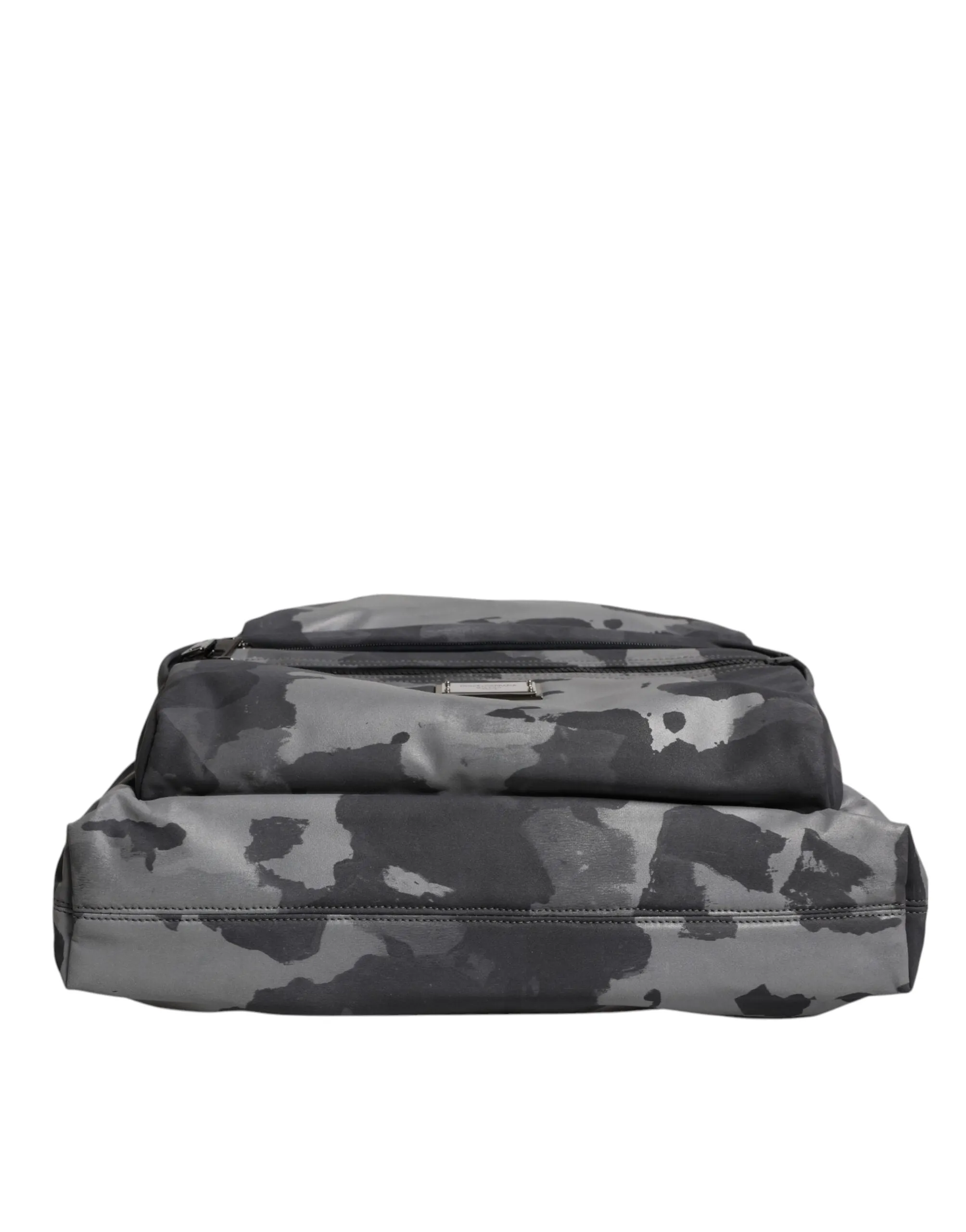 Dolce & Gabbana Black Camouflage Shoulder Strap Logo Plaque Bag