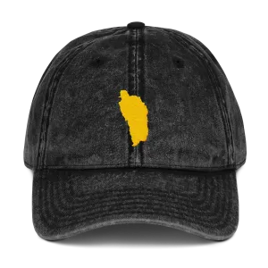 Dominica Gold Vintage Cotton Twill Cap